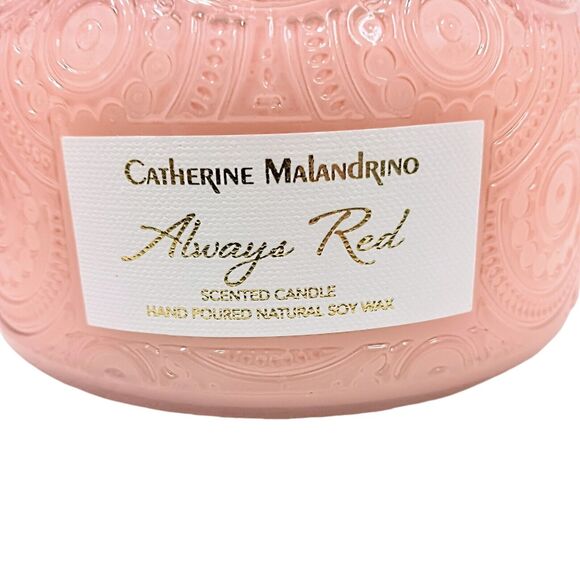 Catherine Malandrino ALWAYS RED Candle SOY Hand Poured Exotic Decor Retail $67 - Picture 4 of 12